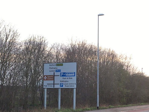 ケンブリッジにあるパーク・アンド・ライド Park and Ride