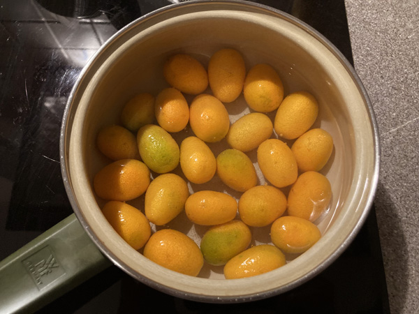 冬になると作るKumquatの甘露煮