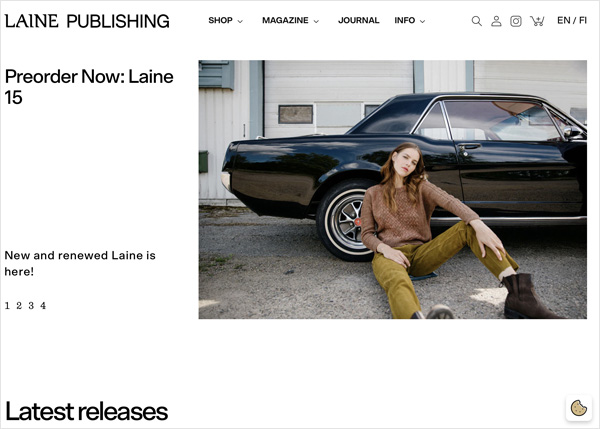 Laine Publishingのウェブサイトが新しくなりましたよ！