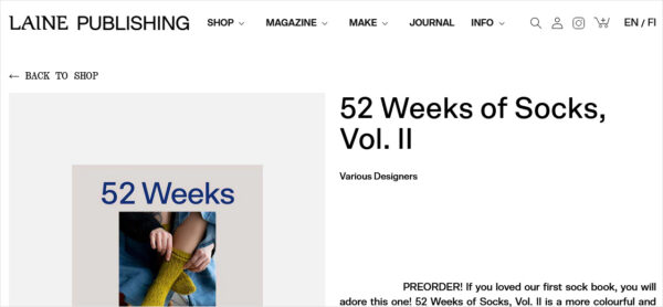 52 Weeks of Socks Vol. IIが2023年3月31日に発売
