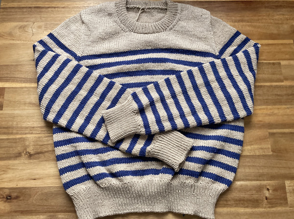 編み上がったー！　～Lyon Sweater