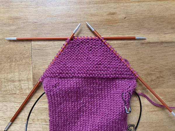 Lumme その3「かかとをガーター編みで」　～52 Weeks of Socksプロジェクト