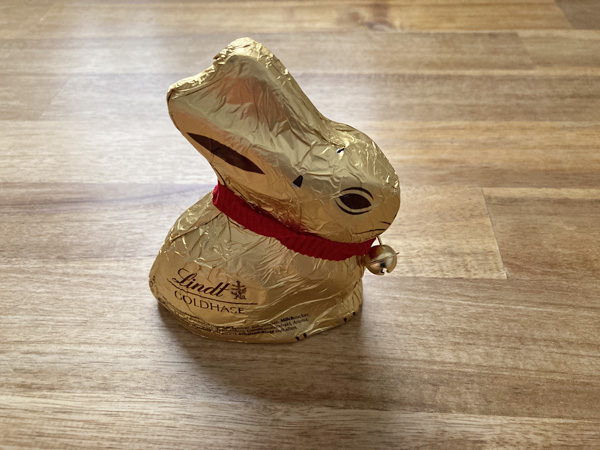 復活祭のうさぎのチョコレート