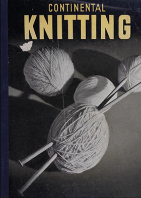 古い編み物本Continental Knitting