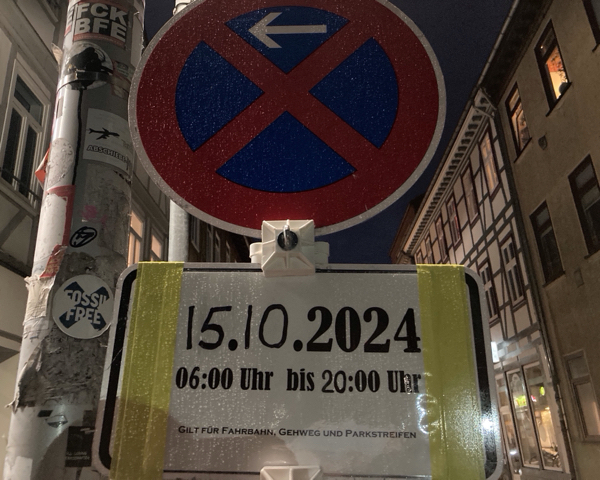 荷物の移動とHaltverbotszoneのこと