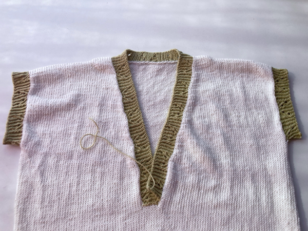 袖の拾い目をするためにしたこと　〜Catmint