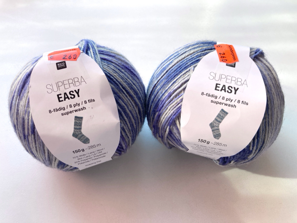 初めての8 plyソックヤーン