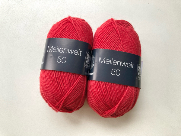 赤いソックヤーン